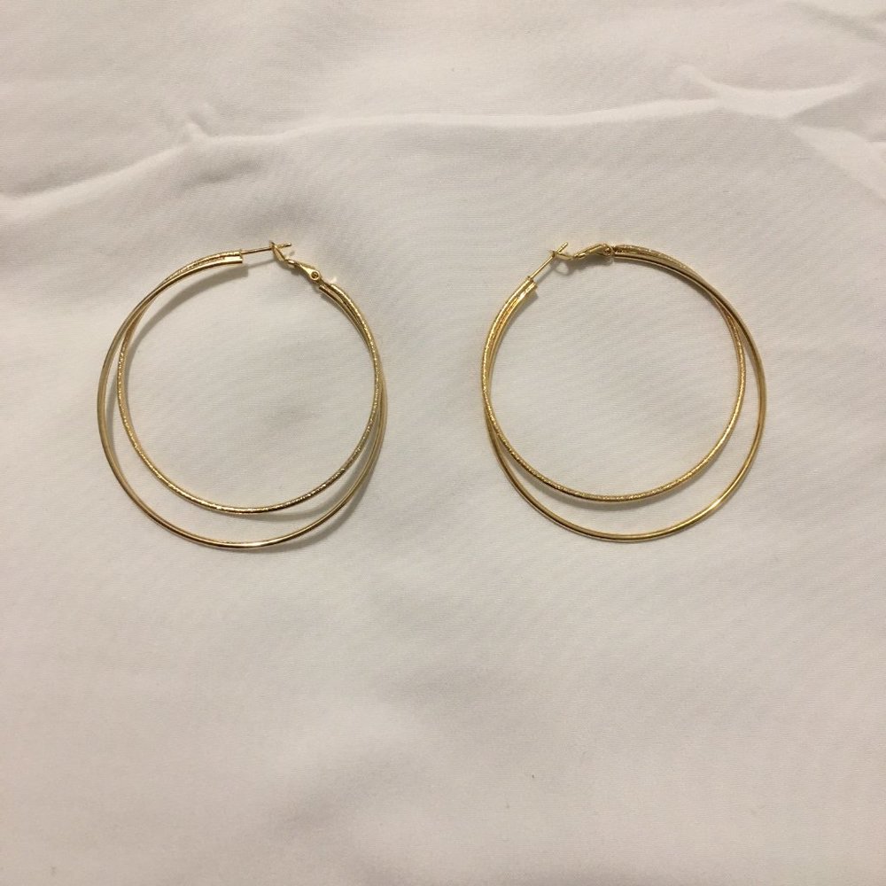 J Crew hoop earrings gold